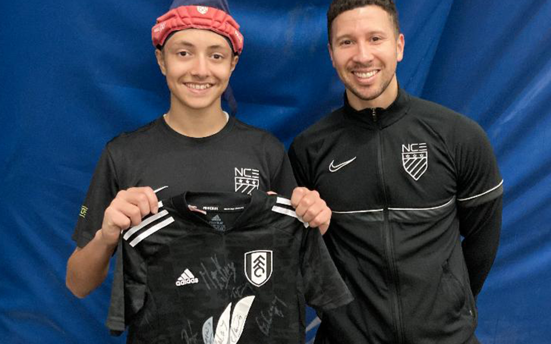 Signed Fulham Shirt For GurAman Following Pro Club Camp Success